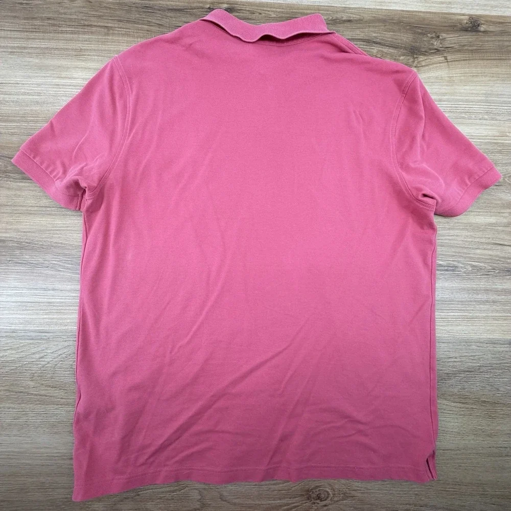 Charles Tyrwhitt Mens Polo Shirt Large Short Sleeve Pink Bird Logo‎ Casual